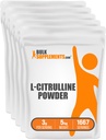BulkSupplements.com L- Citrullin Powder - Citrullin Supplement, Nitrooxid Supplement - Unflavored & Gluten Free - 3g per Servering, 1kg (Pack of 5) (11 lbs)