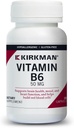 Kirkman vitamin B- 6 50 mg - Hypoallergen - 100 Vegetariske kapsler - Gluten / Casein fri