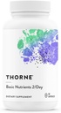 THORNE - Grundlæggende næringsstoffer 2 / dag - Omfattende daglige multivitamin med optimal biotilgængelighed - Vitamin & Mineral Formel - Gluten, Dairy & Soy- Free - 60 kapsler - 30 Servere