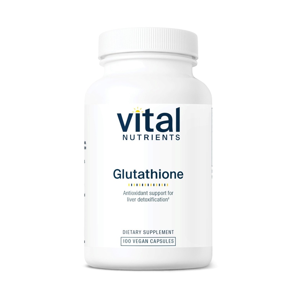 Vital Nutrients Glutathione 400mg - Antioxidant Support for Liver Detox - Vegan Antioxidant Supplement to Promote Liver Health and Liver Detox* - Gluten, Dairy, Soy Free - Non-GMO - 100 Capsules