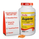 TIME-CAP LABS, INC. Timebasis Regelmæssig styrke Aspirin 325mg - 1000 Enteric Overtrukket Tablets - Pain Reliever for Minor Aches and Pains, Fever Reducer - Made in USA