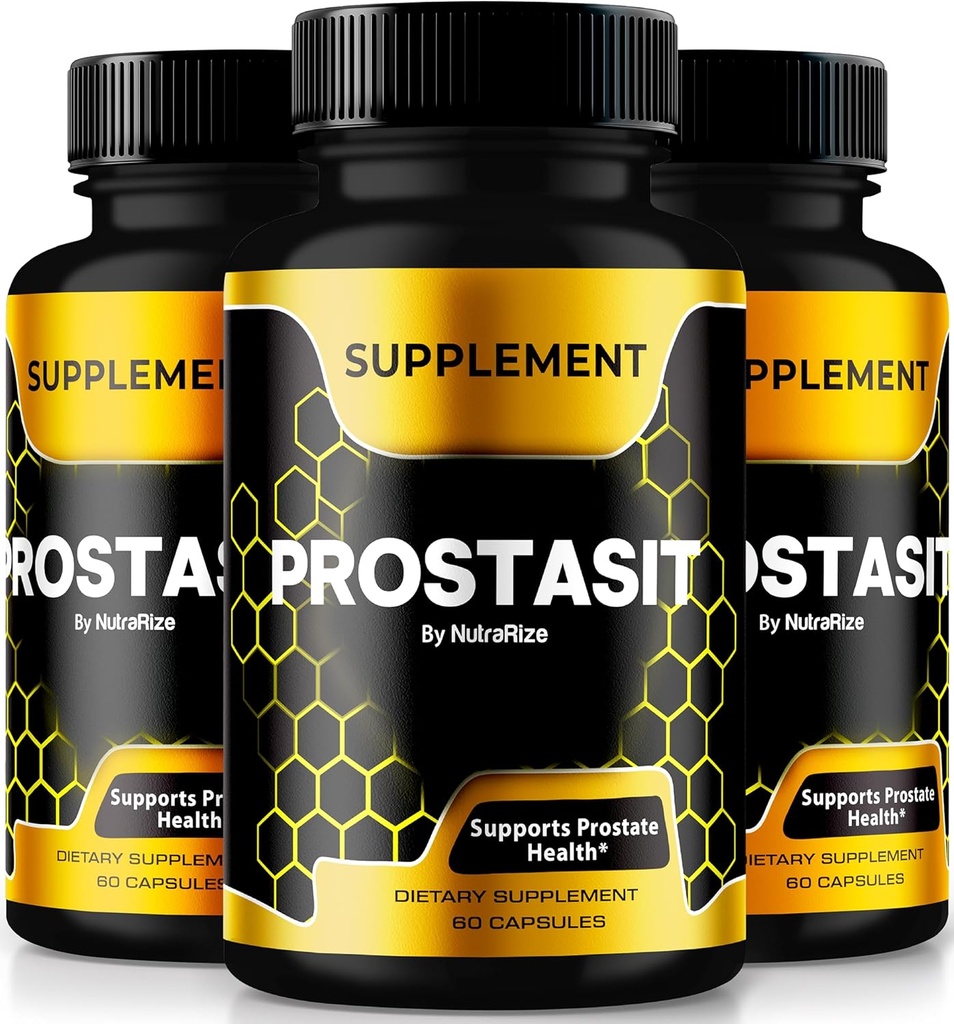 (3 Pack) Prostasit kapsler, Alle naturlige Premium Formel til støtte Prostate Heath, Officielt tillæg for sundhed og velvære, Prosta Sit Pastillas Anmeldelser (180 Kapsler)