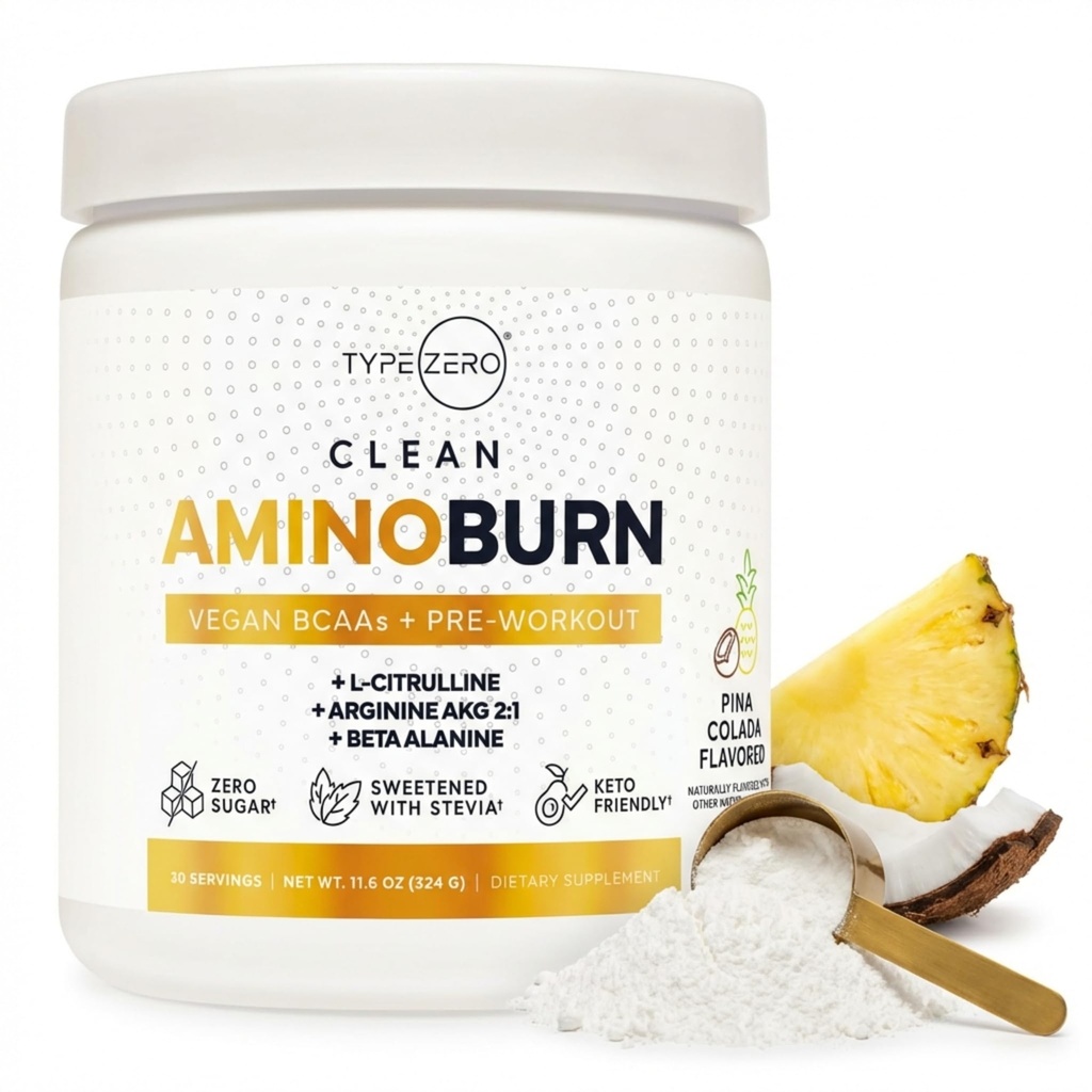 Type Zero Amino Burn Vegan BCAAs + Pre-workout (Pina Colada Smag)