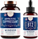 VINDØR BOTANICALS Appetite Suppressant for vægttab og Vegansk B12 flydende bundle