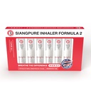 Siang Pure Aromaterapi Nasal Inhaler - Cooling Menthol, pebermynte og Eucalyptus Oil - Allergi, Congestion & Sinus Relief (6 Pack)