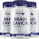 (3 Pack) Mindful Wellness Advanced Brain Savior Capsules Pills, Brain Savior Mind Boost Supplement for Cognition and Focus, Brain Savior Anmeldelser, Mindful Wellness Brain Pills Supplement (180 Capsules)