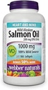 Webber Naturals Wild Alaska Salmon Oil Softgel, 200mg 180 Count