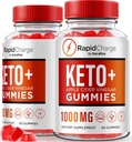 NutraRize (Pack of 2 Rapid Charge Keto + ACV Gummies to Support total Health, Alle naturlige Apple Cider Vincize, Keto Plus ACV Gummy Formel, Gomitas anmeldelse (120 Gummies)