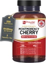 Montmorency Cherry 6400mg - 200 Tart Cherry Kapsler - Natural Tart Cherry Extract Supplement for Mænd & Kvinder - Super Strength, Gluten Free, Vegan og GMO Free - Made in The UK by Prowise