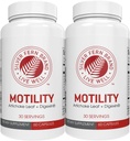 Sølv Fern Brand Motility- Non- Laxative Forstoppelse og langsom motilitet Boost - 120 kapsler, 60 dages forsyning - Indeholder Artiskoke Leaf, Tender Okra Pods, & Winter Cherry