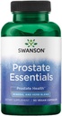 Swanson Prostate Essentials - Mineral and Herbal Supplement Fremme Prostate Health Support - Zink og Saw Palmetto Formula Aiding Urinary Tract Flow og Bstige Control - (90 Veggie Kapsler) 1 pakke
