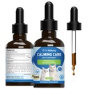 Pet Wellbeing Calming Cats - Vet- Formuleret Behavioral Support - Feline Stress Support, Følelsesmæssig Wellness - Ashwagandha & Holy Basil Adaptogen - Holistisk kat Supplement 2 oz (59ml)