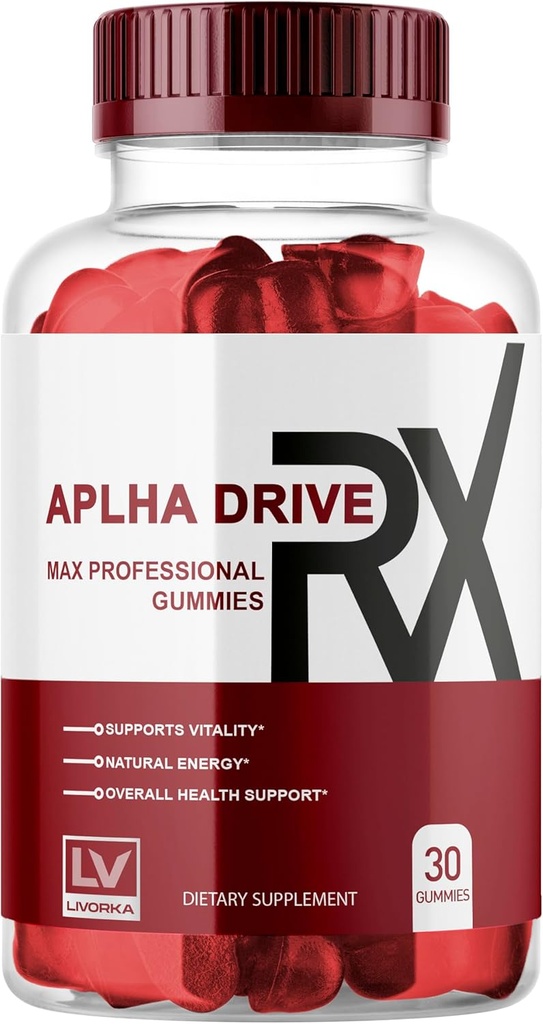 LIVORKA Alpha DriveRX Gummies, Alpha DriveRX Advanced Formel, Alpha DriveRX Gummy, Alpha DriveRX, Alpha DriveRX Pills Kapsler 30 Gummies for 1 måned