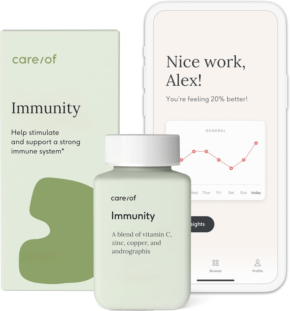 Care/of Immune Support Supplement - Immunity Vitamins and Vitamin Immune Support for Adults, C.L.E.A.N Non-GMO Immunity Supplement for Immune Defense and Immune Support- 30 Immune Vitamins