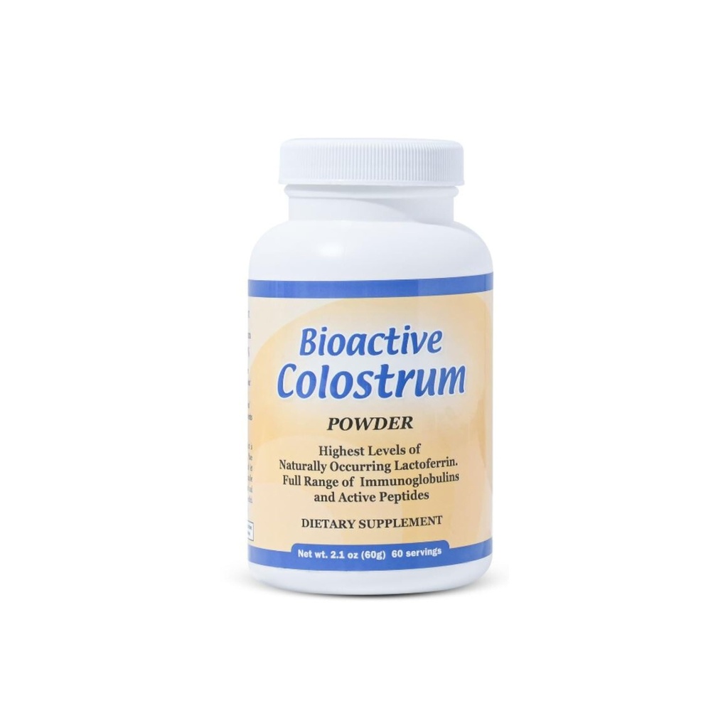 Bioactive Colostrum Well Visdom 60g Bovin supplement Pulver, Grass- Fed År- Round Colostrum Powder Natural Immunation Recovery Supplement
