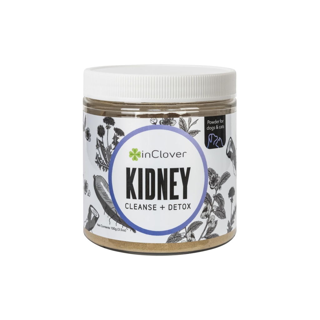 InClover Nyre - Bstige og urinvejstilskud til hunde og katte - med Resveratrol (Fundet i tranebær), L- Carnitin & D- Mannose - Understøtter en sund urinveje og optimal renal funktion