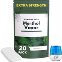 Ekstra styrke [20 Pack] Menthol Eucalyptus Fugter Pads - Universal Vapor Pads til alle Vks, Crane, andre modeller - Vapopads Erstatning - Naturlige vandløse Vaporizers Pads - Kolde / Flu Symptomer