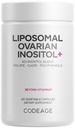 Kodeage Liposomal Ovarial Inositol + Supplement - Myo- Inositol & D- Chiro- Inositol 40: 1 Blend, Folate 5- MTHF, CoQ10, Pomegranat & Wild Blueberry, Liposomal Levering, Non-GMO, Gluten- Free - 120 Kapsler