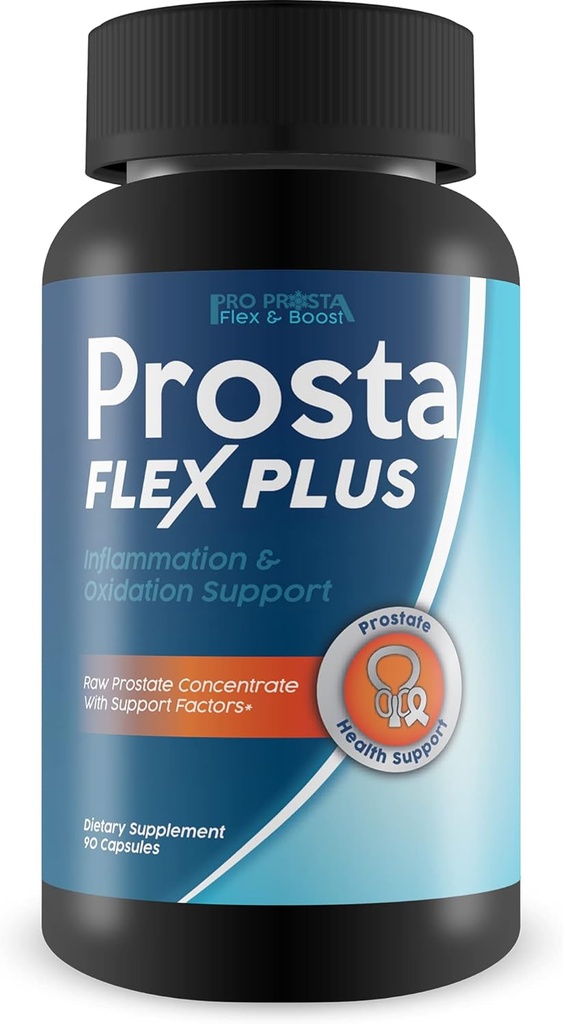 Pro Prosta Flex Plus - Support Reduceret inflation, Forbedret cirkulation, Reduceret oxiderende stress, og bedre samlet sundhed - Urteblend med gurkemeje til prostata - Mand formel