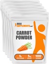 BulkSupplements.com Carrot Powder - Superfood Powder Supplement, Carrot Supplement - for Smoothies & Bagning, Vegan & Gluten Free, 5g per Serving, 5kg (2,2 lbs) (Pack of 5)
