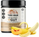TERRA OPRINCIN Sund Gut Peach Banana Note 124; 30- Servering med L- Glutamin, Zink, Glucosamin, Slippery Elm Bark, Marshmallow Root og mere!
