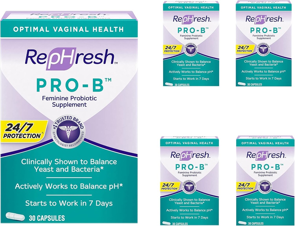 RepHresh Pro- B Probiotisk feminint tillæg - 5 pakning