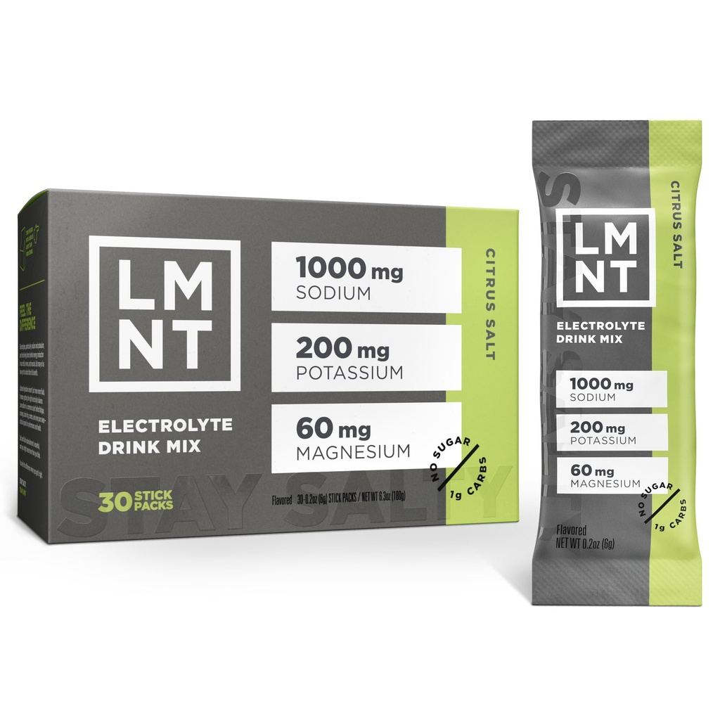 LMNT Zero Sugar Electrolytes - Citrus Salt Yep 124; Drink Mix Yep 124; 30- Count