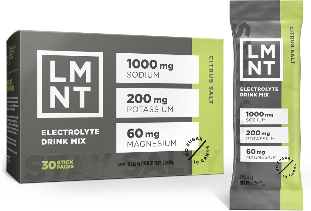 LMNT Zero Sugar Electrolytes - Citrus Salt Yep 124; Drink Mix Yep 124; 30- Count