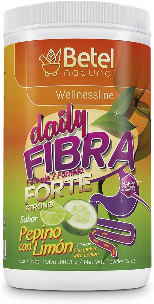 Betel Natural Daily Fibra Forte Formel / Stærk Formel - Extreme Colon Cleanse Cuckumber med Lemon (Pepino con Limon)