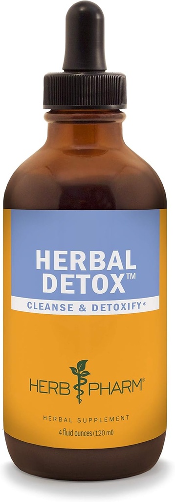 Herb Pharm Flydende Herbal Detox Formel til rensning og afgiftning - 4 Ounce