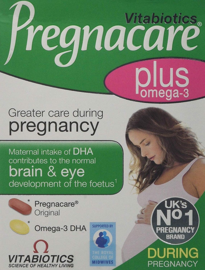 2 Pakninger Vitabiotika Gravide Plus Omega 3 - 56 tabletter = SAMLET 112 tabletter / kapsler af Vitabiotika
