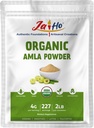 Jai Ho Organic Amla Berry Powder (Amalaki), 2 LB - Rich in Antioxidant Vitamin C124; Understøtter ImmunityGluten Gratis, Vegan, Non- GMO - Resealable Zip Lock Pouch