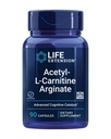 Life Extension Acetyl- L- Carnitin Arginate, Advanced Brain & Nerve Health, Cellular Energy Support, Gluten- Free, Non- GMO, 90 kapsler