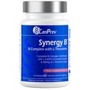 CanPrev Synergy B Kompleks med L- Theanine 60 kapsler 30- Day Supply - Promote Mental Afslapning, Forbedre energi, Kognitiv Klarhed og Support Body & Mind - Vegan, Non- GMO og Gluten- Free