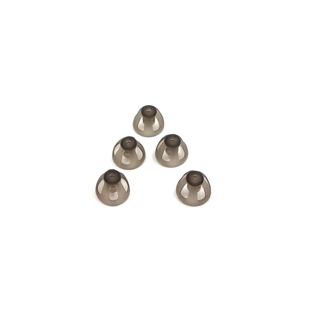 Høreapparat Domæner Smoky Gray Tips Ørestykker Komfortabel for åben Fit BTE Lydforstærker PSAP Kit Usynlig 8mm (M * 5)