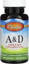 Carlson Labs Vitamin A og D, 10000 / 400 IE, 300 Softgels
