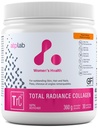 ATP LAB Total Radiance Collagen - Peach Mango Flavor, 360g - Collagen Peptider pulver til kvinder - Hydrolyzed Collagen protein supplement til biotin