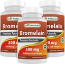 Bedste Naturals Bromelain 500 mg 120 tabletter (120 greve (pakning med 3))