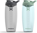 Promixx Pursuit Protein Shaker Flaske (32 oz) - Silent No- Ball Mixer, Leak- Proof Lid, BPA / BPS & Phthalate- Free ECOZEN - Easy- Clean Shaker Cup for Protein Shakes, Pre & Post- Workout Smoothies