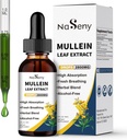 Mullein dråber til Lung Cleanse, Mullein Leaf Uddrag Væske med Chlorophyll til Rygere, Urtevæske dråber Supplement til Luftveje, Immun (60ml)