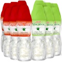 Aloe vera juice (Grape & Apple) Aloe vera drik med større stykker ren aloe pulp (12 Pakker) Plantebaseret juice stor til hydrering og indeholder store aloe papirmasse. Aloe vera juice er sundt