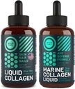 WILD FUEL Marine Liquid Collagen og Flydende Collagen med Biotin Enhanced Collagen Bundle