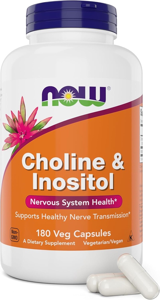 Now Choline & Inositol, 180 Vegetarian Capsules