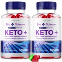 rize labs - Bio Science Keto Plus Gummies for Weight Loss, Extra Strength, Advanced Formel indeholder Apple Cider Vincipes Gummies (120 Gummies) (pakke af 2)