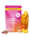 Pink Stork Organic Morning Sygdom Graviditet Tea - Hot eller Iced Tea - Prenatal Heartburn, fordøjelsesbesvær, og Forstoppelse Support - 1. Trimester Graviditet skal Haves - Ingefær Peach, 15 Sachets