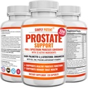 Prostata Kosttilskud til mænd (120 kapsler), Saw Palmetto Prostata Health Support - 33 Vitaminer & urter - Beta sitosterol Plus B6, Selen & Zink til sund vandladning Frekvens & Flow & Korrekt søvn
