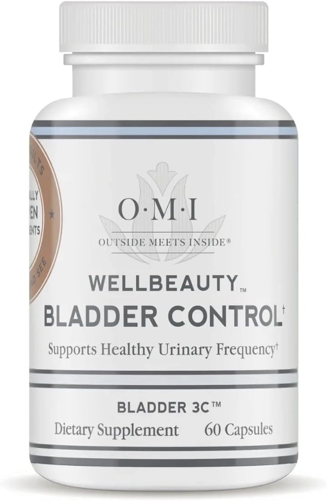 OMI WellBeauty Blogen Control, Klinisk bevist til støtte urinvejsfrekvens, Reducer badeværelse besøg, 60 Veggie kapsler