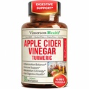 Organic Apple Cider Vincils med gurkemeje supplement & ingefær til fordøjelsessygdomme, Metabolisme, Energi & fælles støtte - Økologisk gurkemeje & Apple Cider Vincile kapsler. 60 Vegan non-GMO Caps