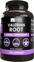 PURE ORIGINAL INGREDIENSER Valerian Root (365 kapsler) Ingen Magnesium eller ris Fyldere, Altid Ren, Lab Verified