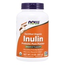 Now Foods Supplements, Inulin Prebiotic Pure Powder, Certified Organic, Non- GMO Project Verified, Intestinal Support *, 8-Ounce